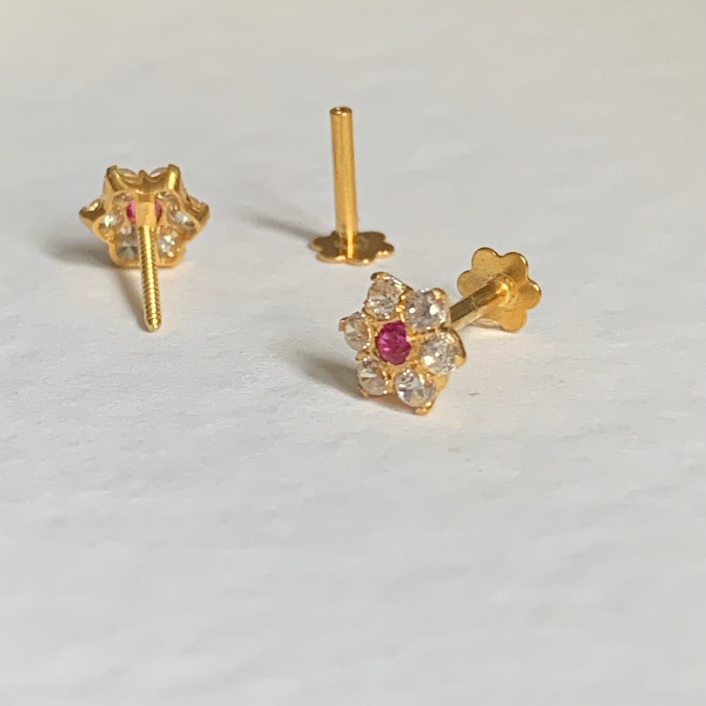 18ct Gold Single Daisy | 6mm