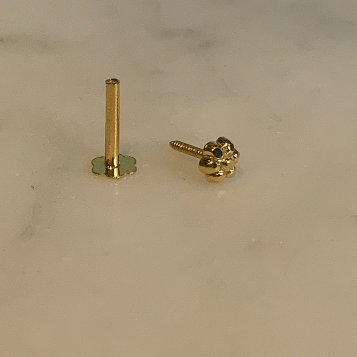 18ct Gold Flower Stud | 3mm