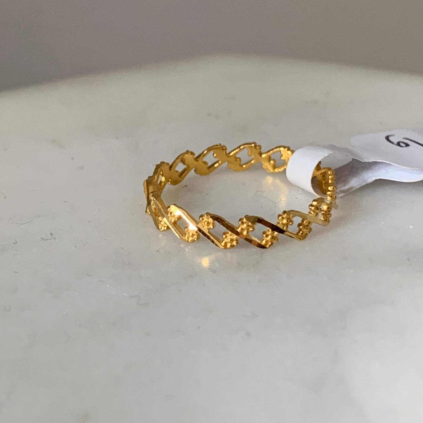 22ct gold ring | L