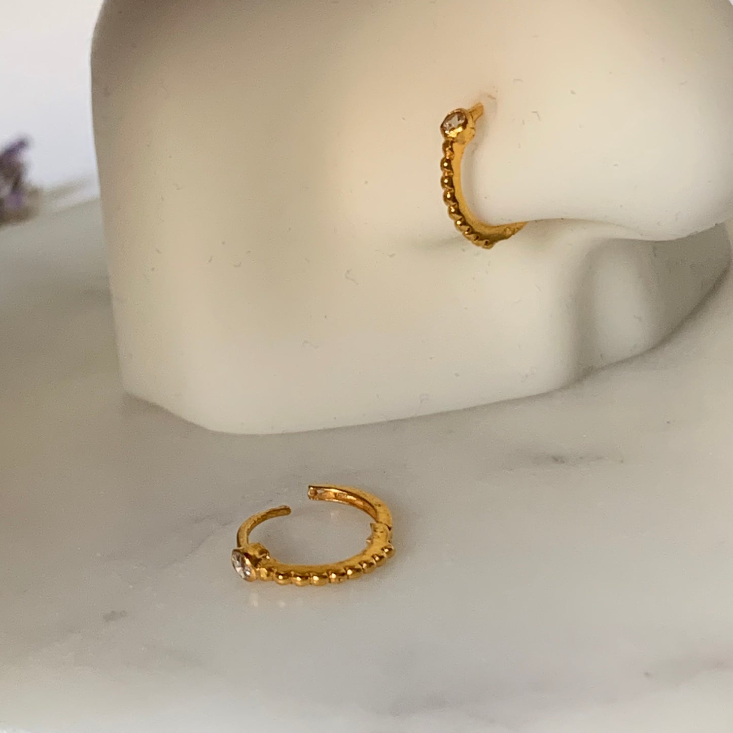 18ct Gold Hoop | 7.5mm