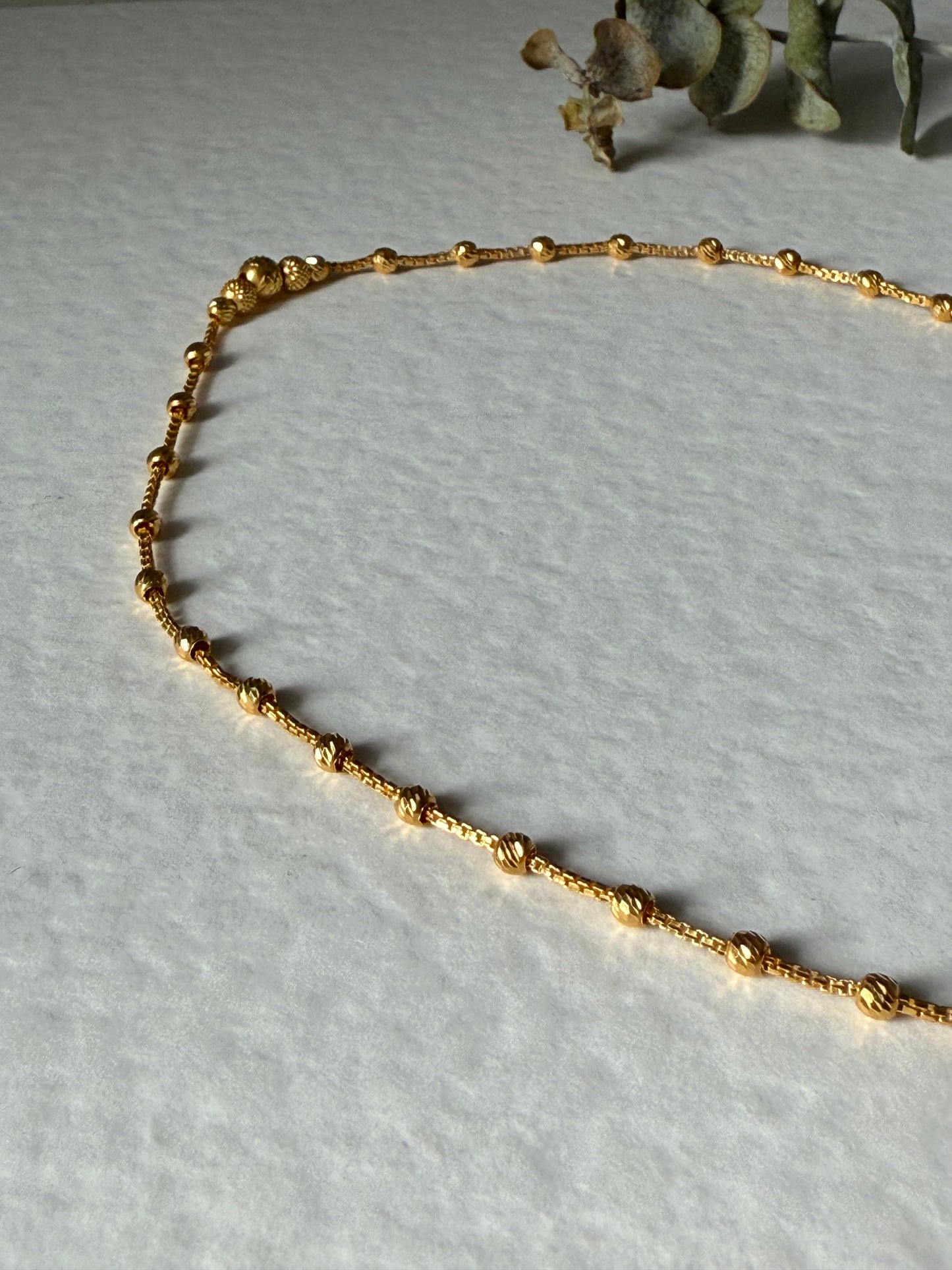 22ct gold anklet 1