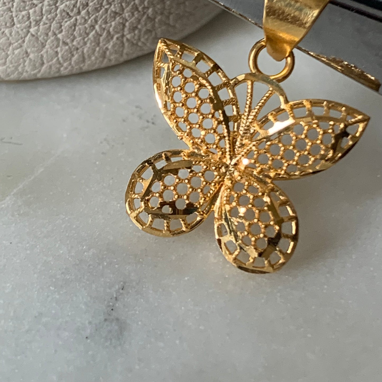 22ct Gold Butterfly Pendant