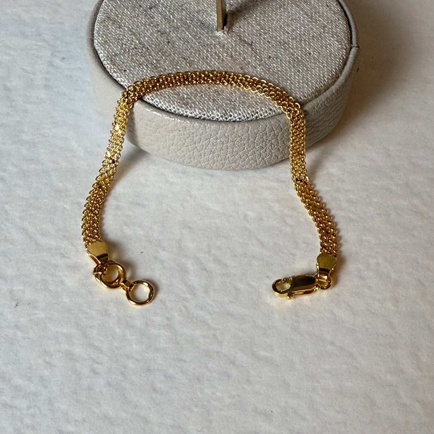 22ct gold flat baby bracelet