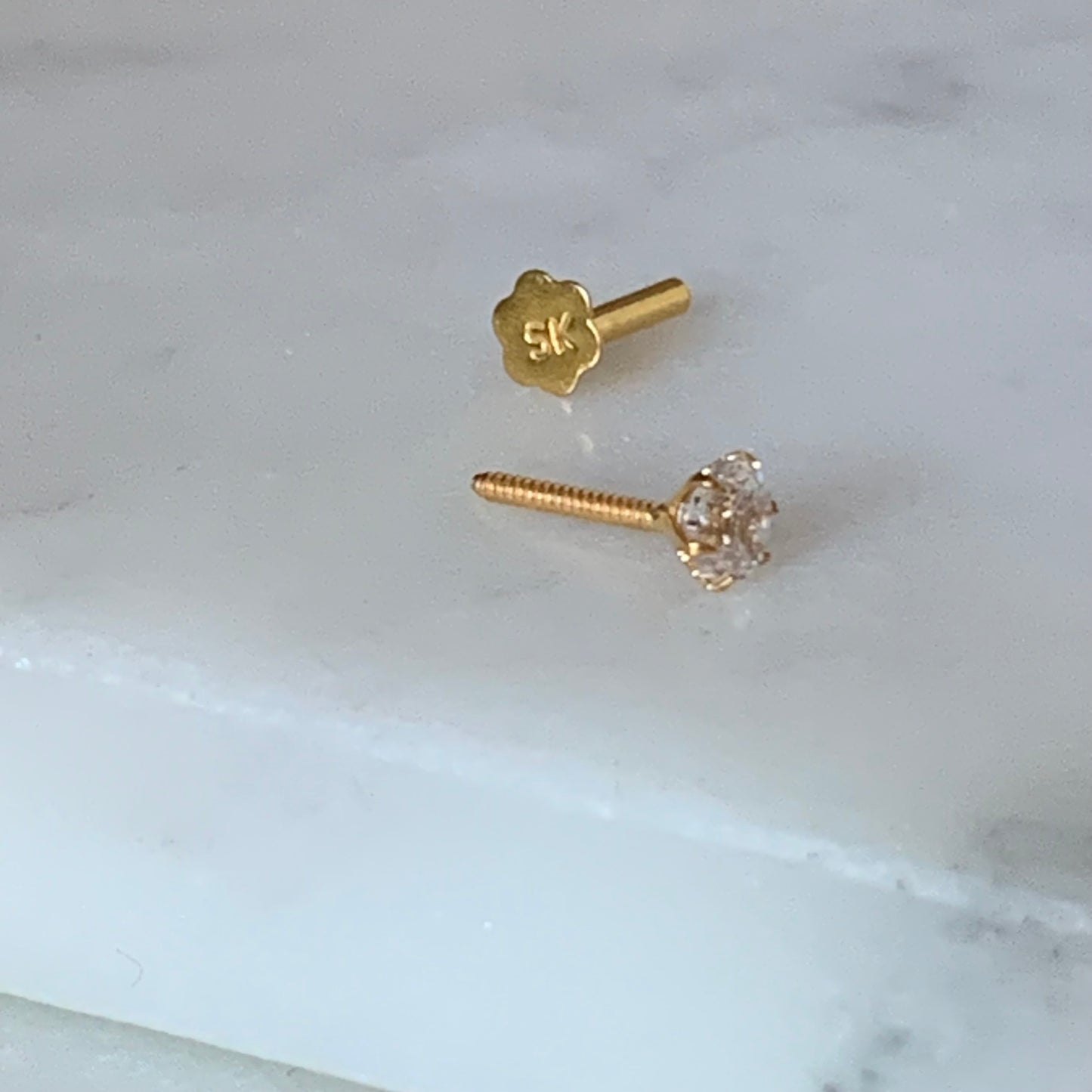 18ct Gold Stud | 3mm