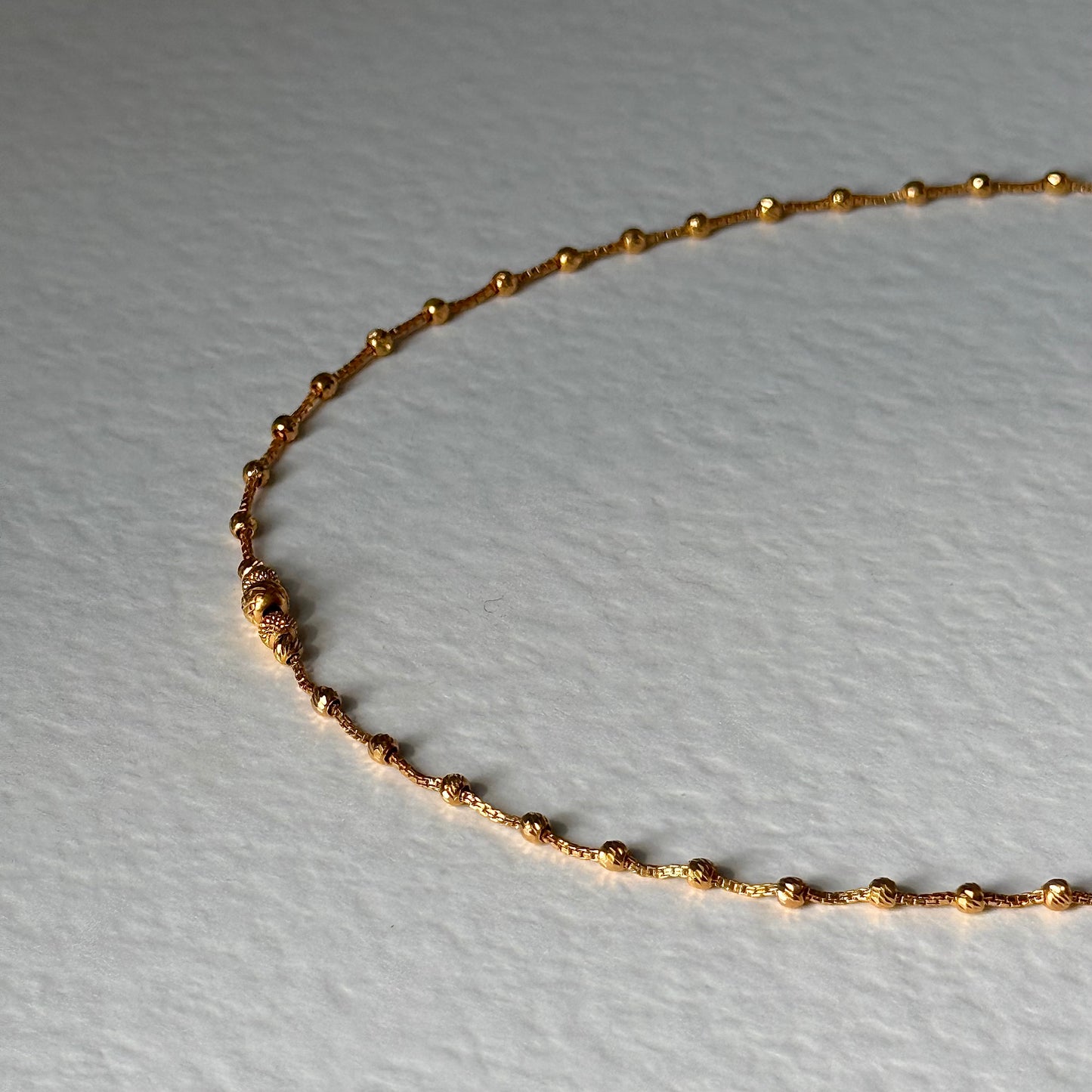 22ct gold anklet 1