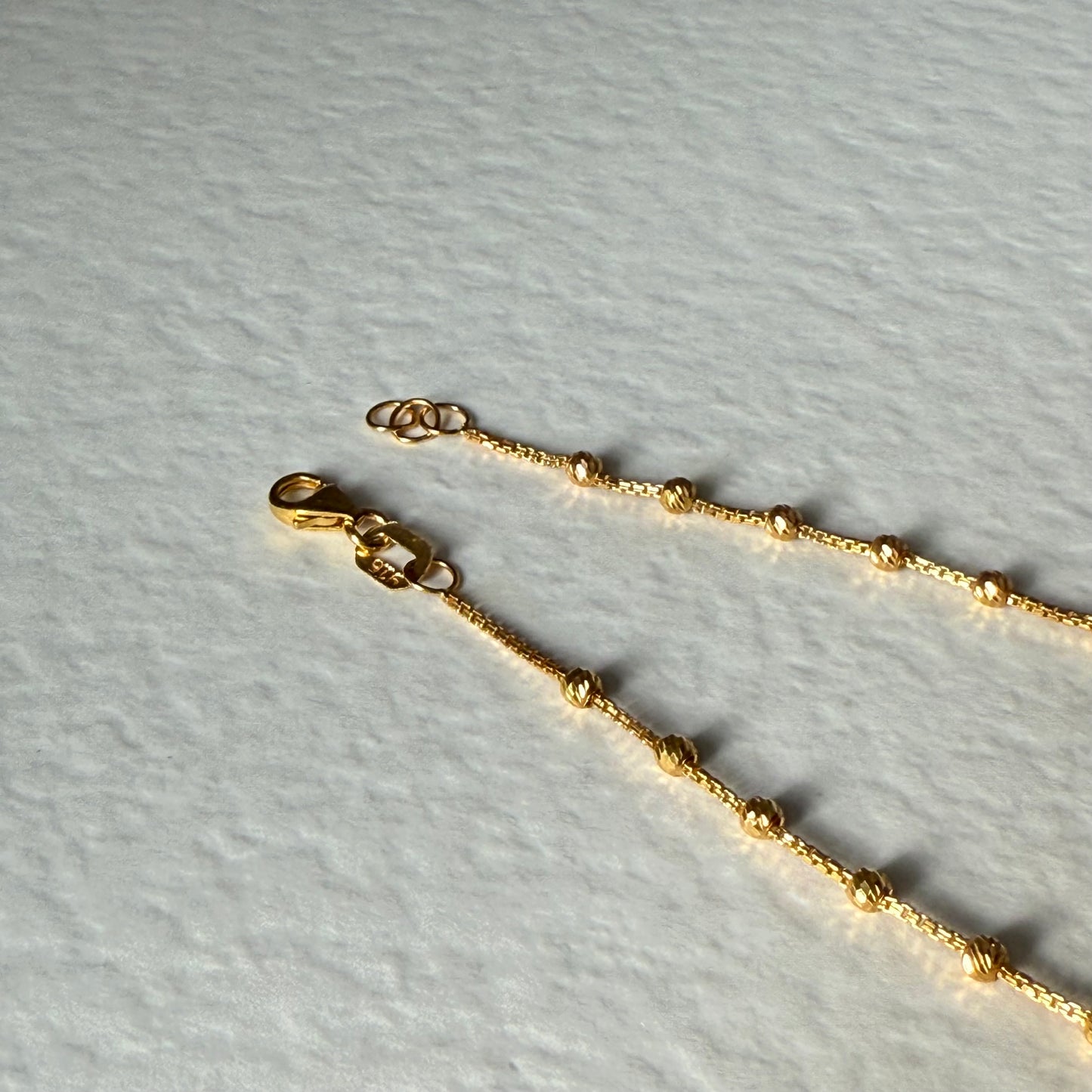 22ct gold anklet 1
