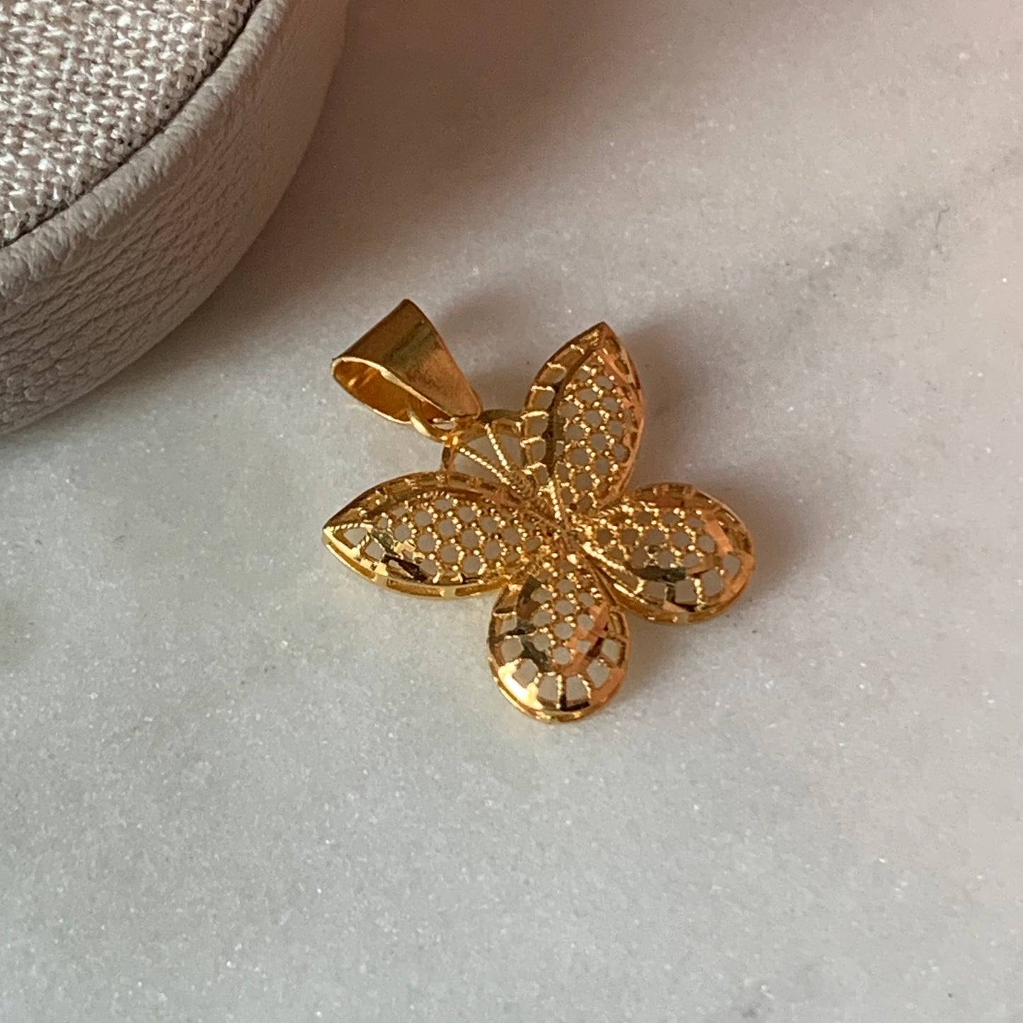 22ct Gold Butterfly Pendant