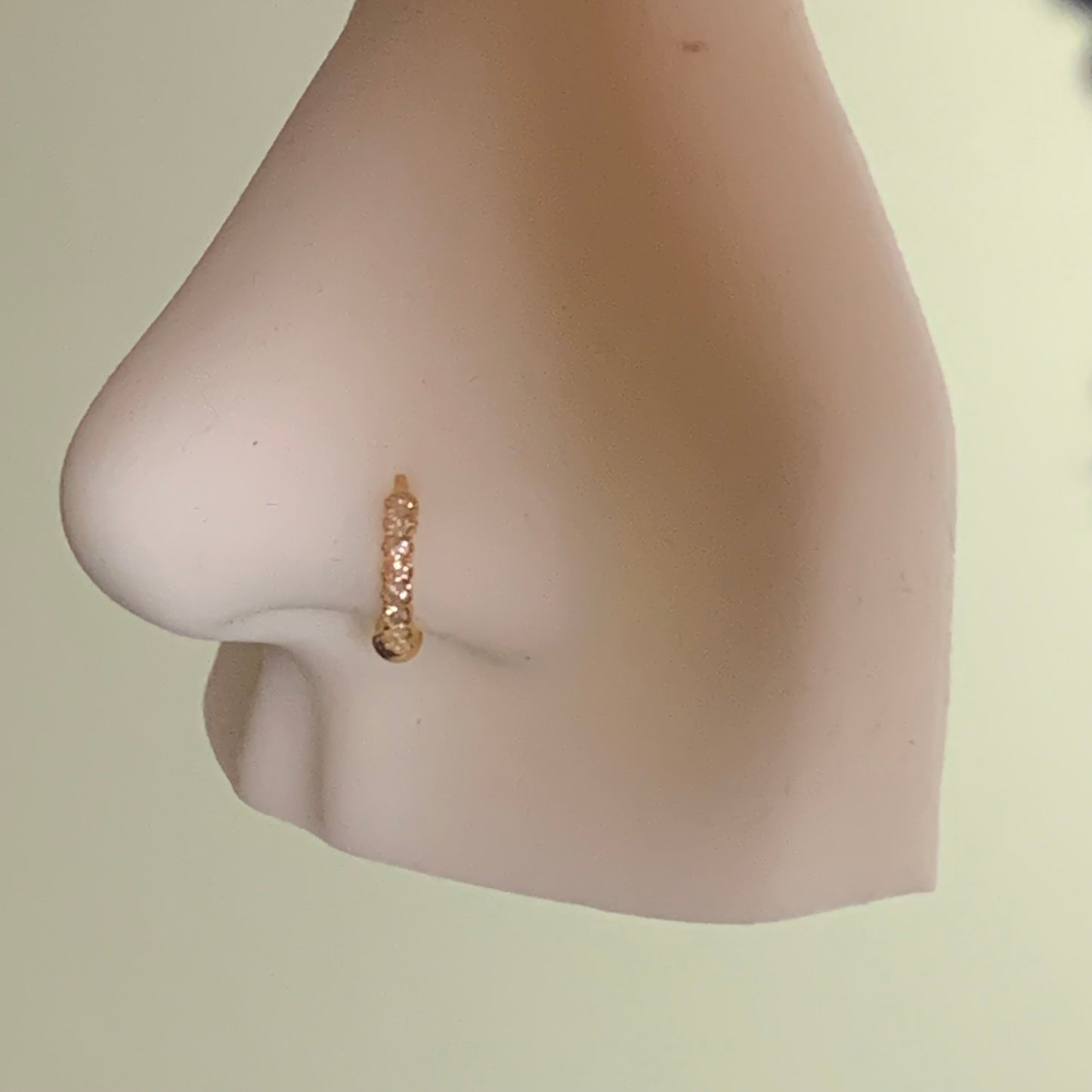 18ct Gold Single Hoop | 7.5mm