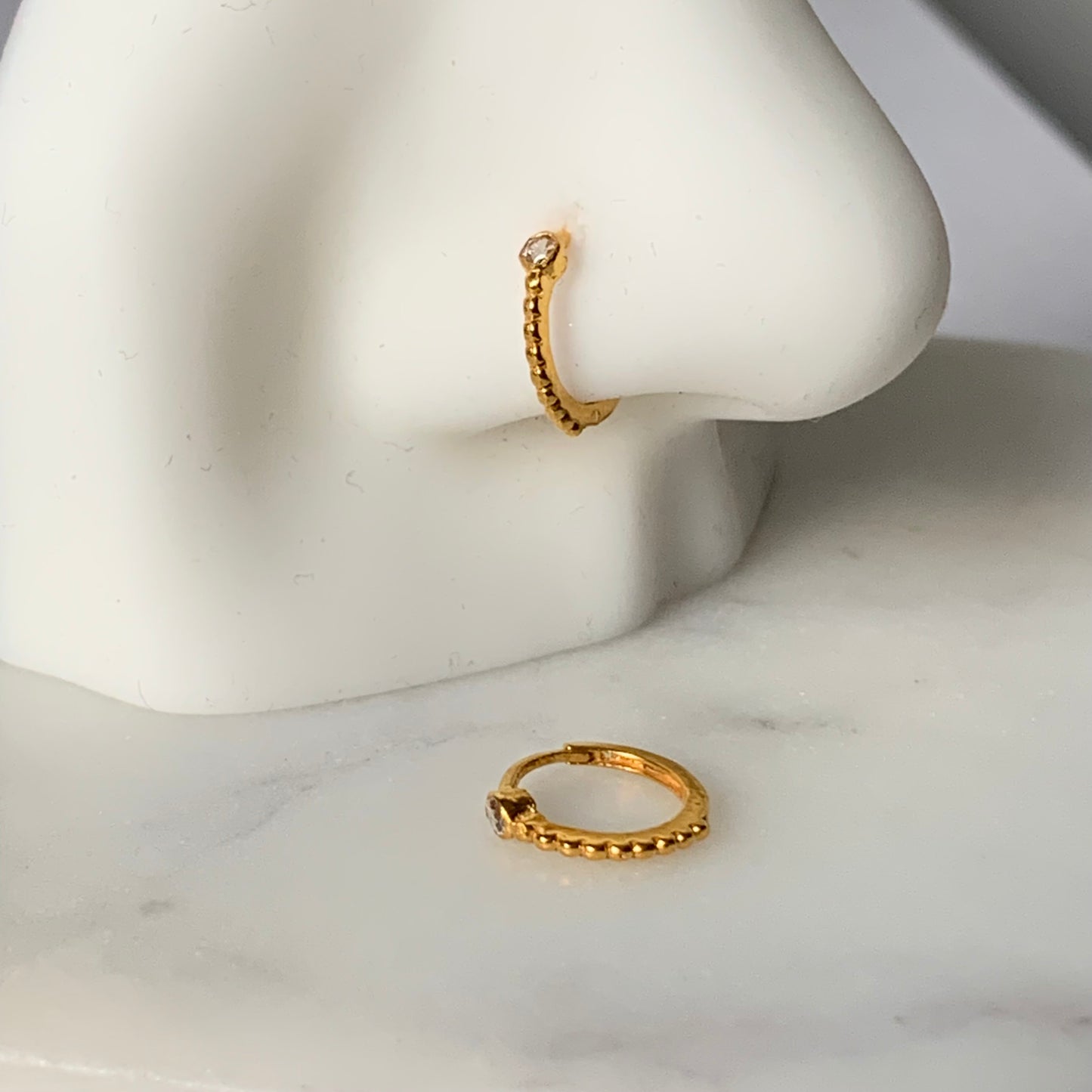 18ct Gold Hoop | 7.5mm