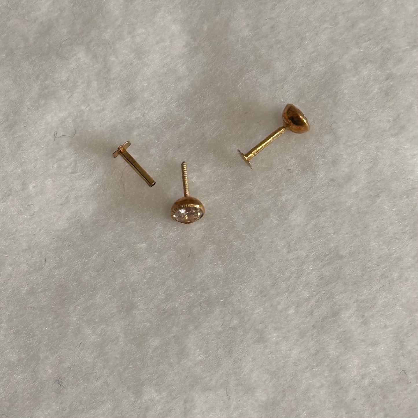 Eclipse Midi, 14ct Gold Stud | 4mm