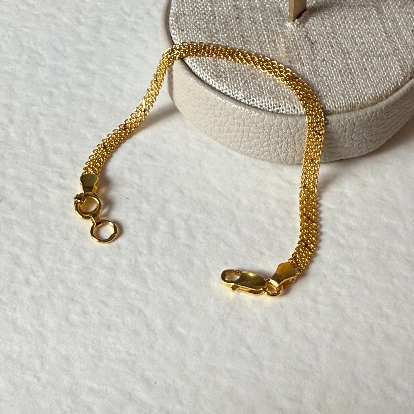 22ct gold flat baby bracelet