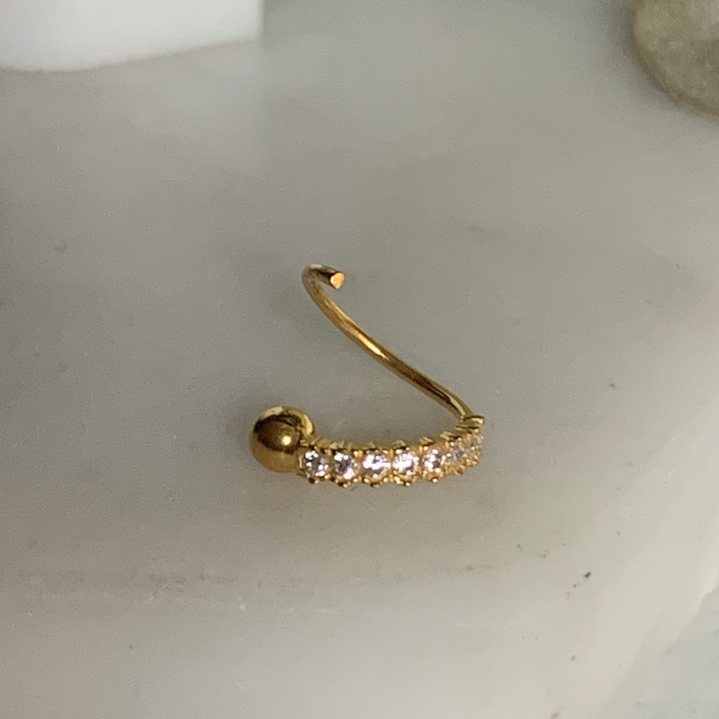 18ct Gold Single Hoop | 7.5mm