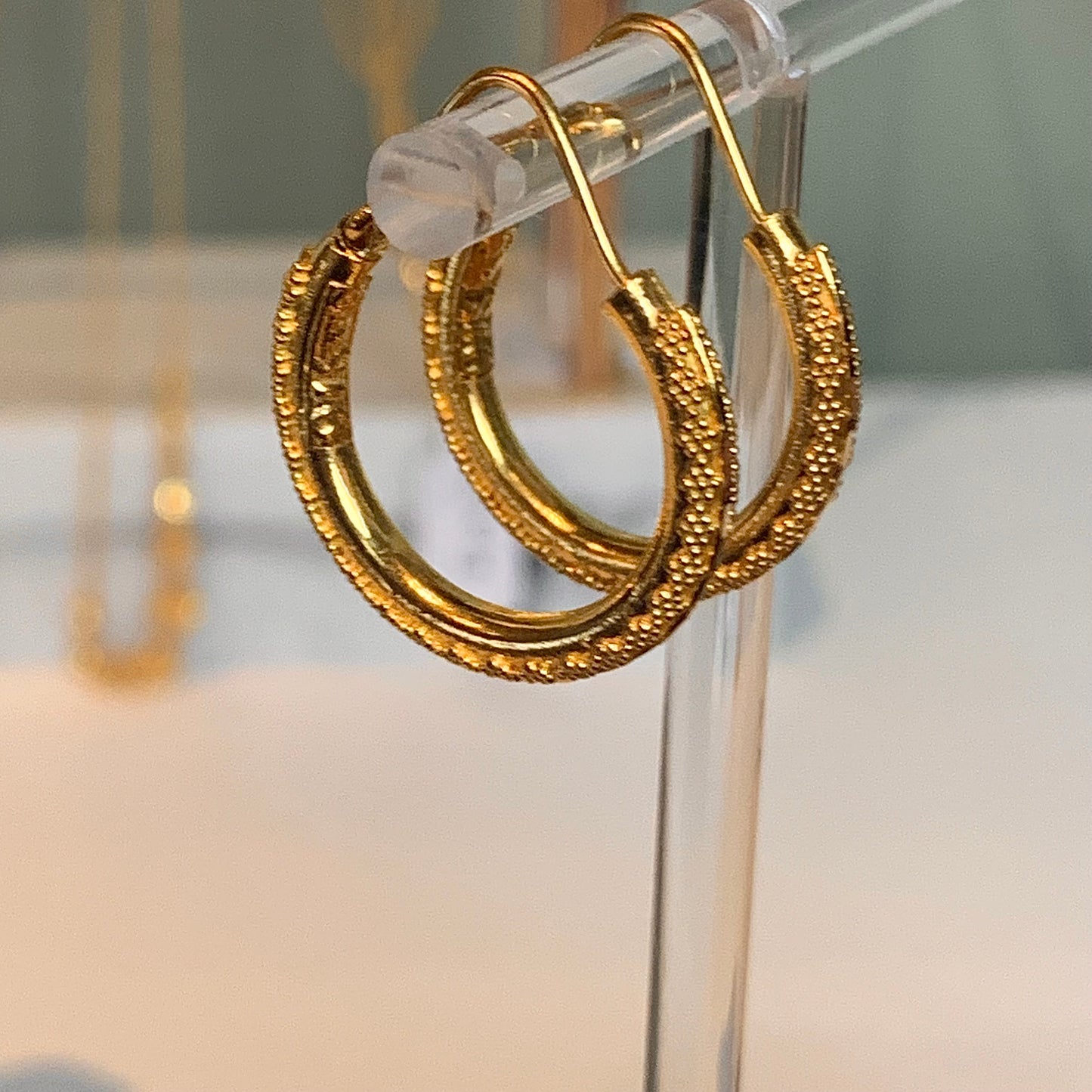 22ct Gold Hoops | medium