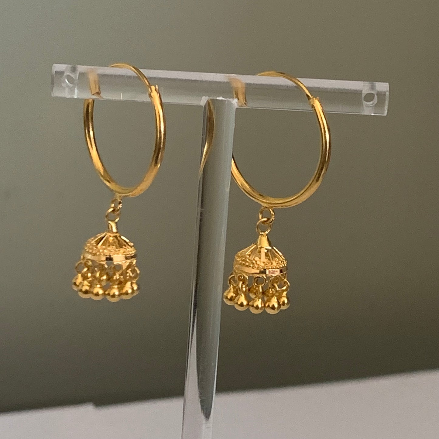 22ct Classic Jumka Hoops | Medium