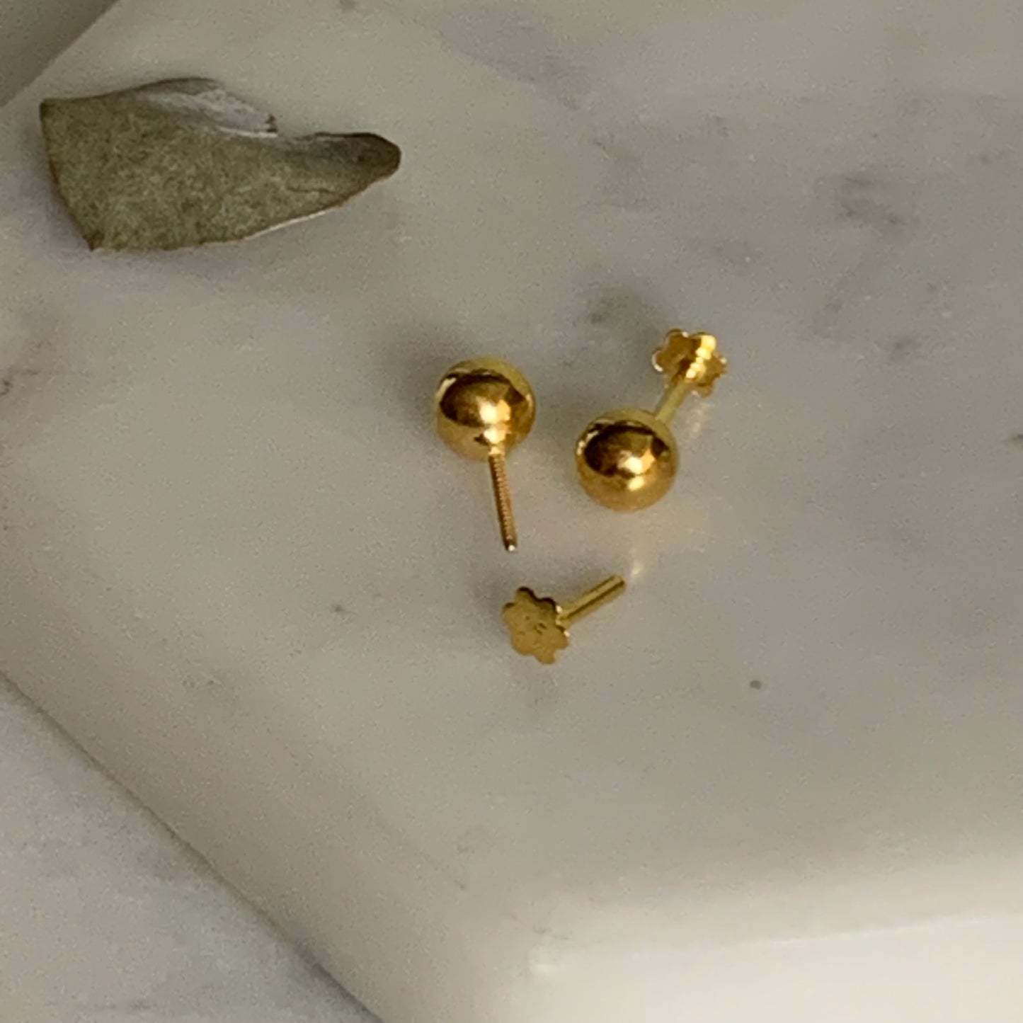 18ct Gold Stud Pair | 4.5mm