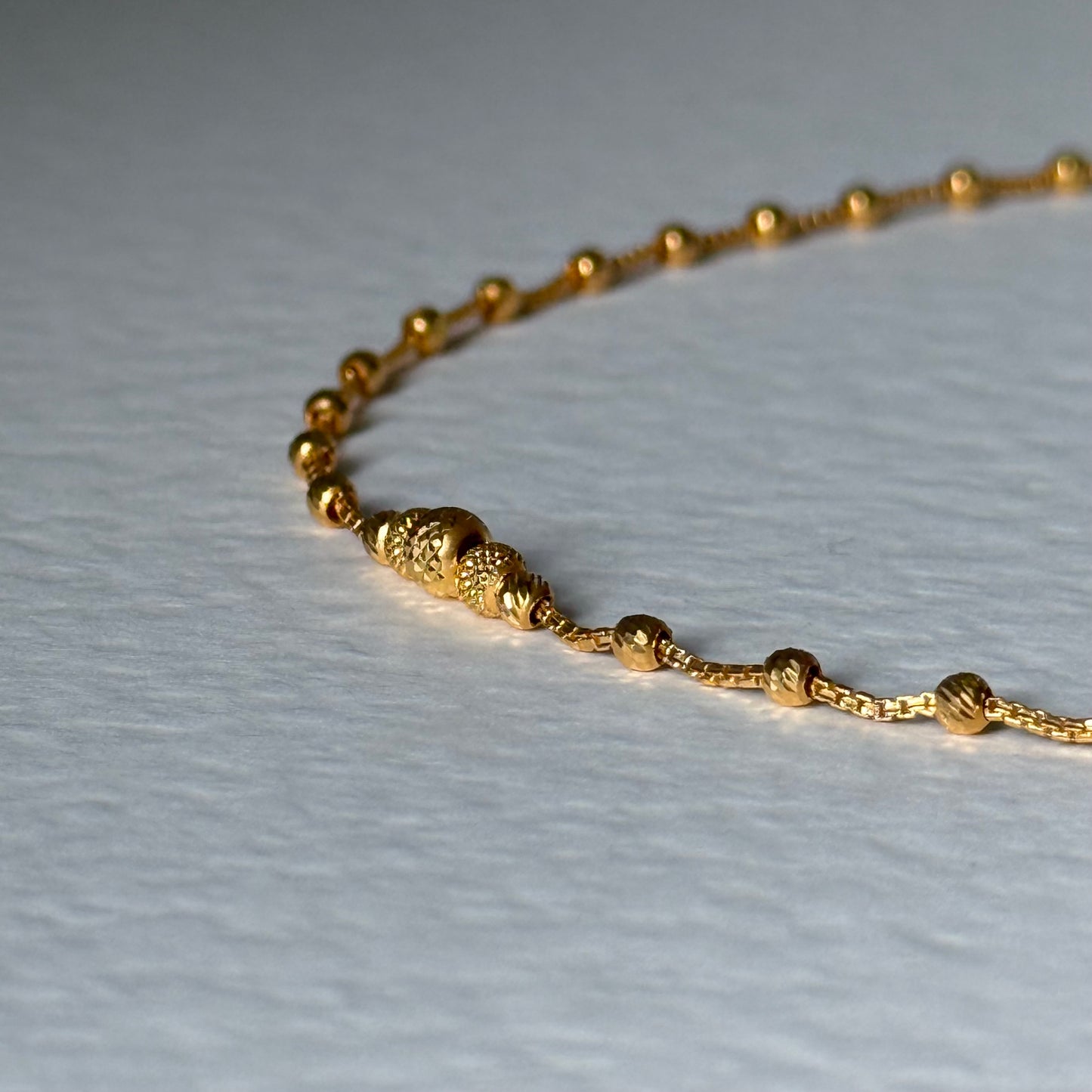 22ct gold anklet 1