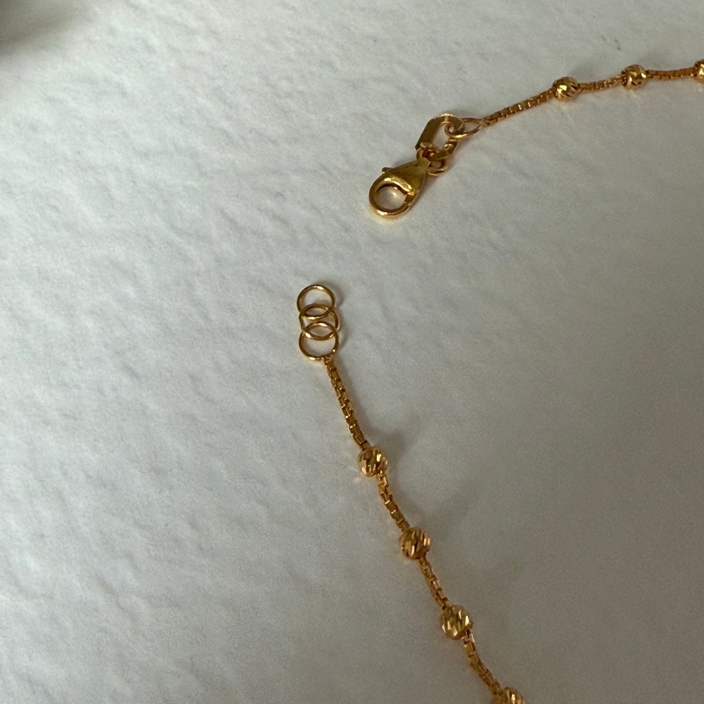 22ct gold anklet