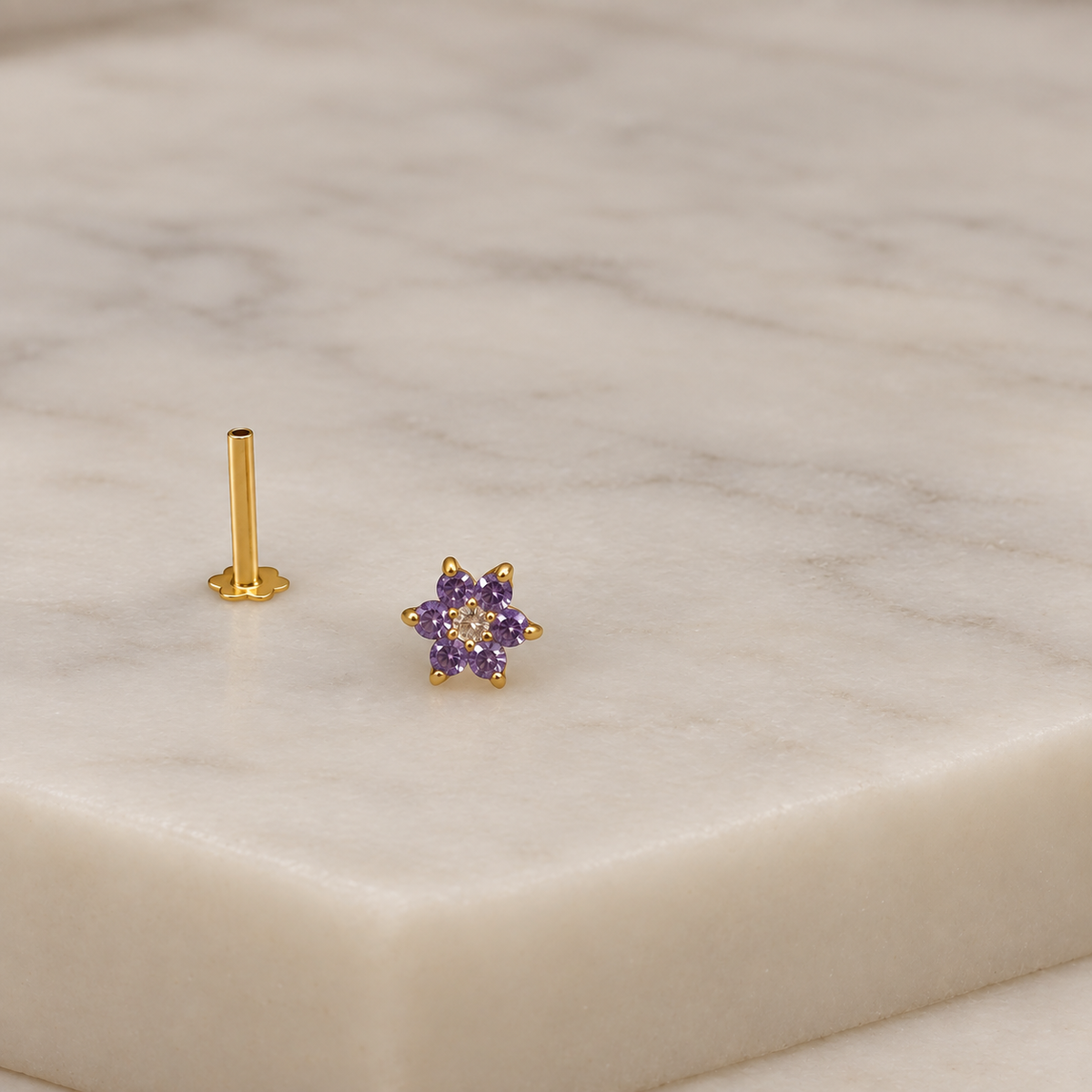 Classic 18ct gold Colourful Daisy | 4mm
