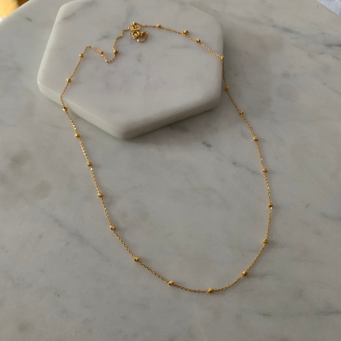 22ct Gold Beaded Nacklace | 20.5 inches