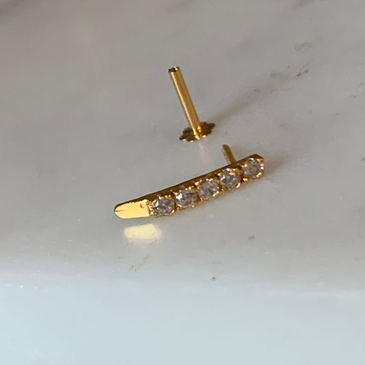 18ct Gold Stud | 10mm
