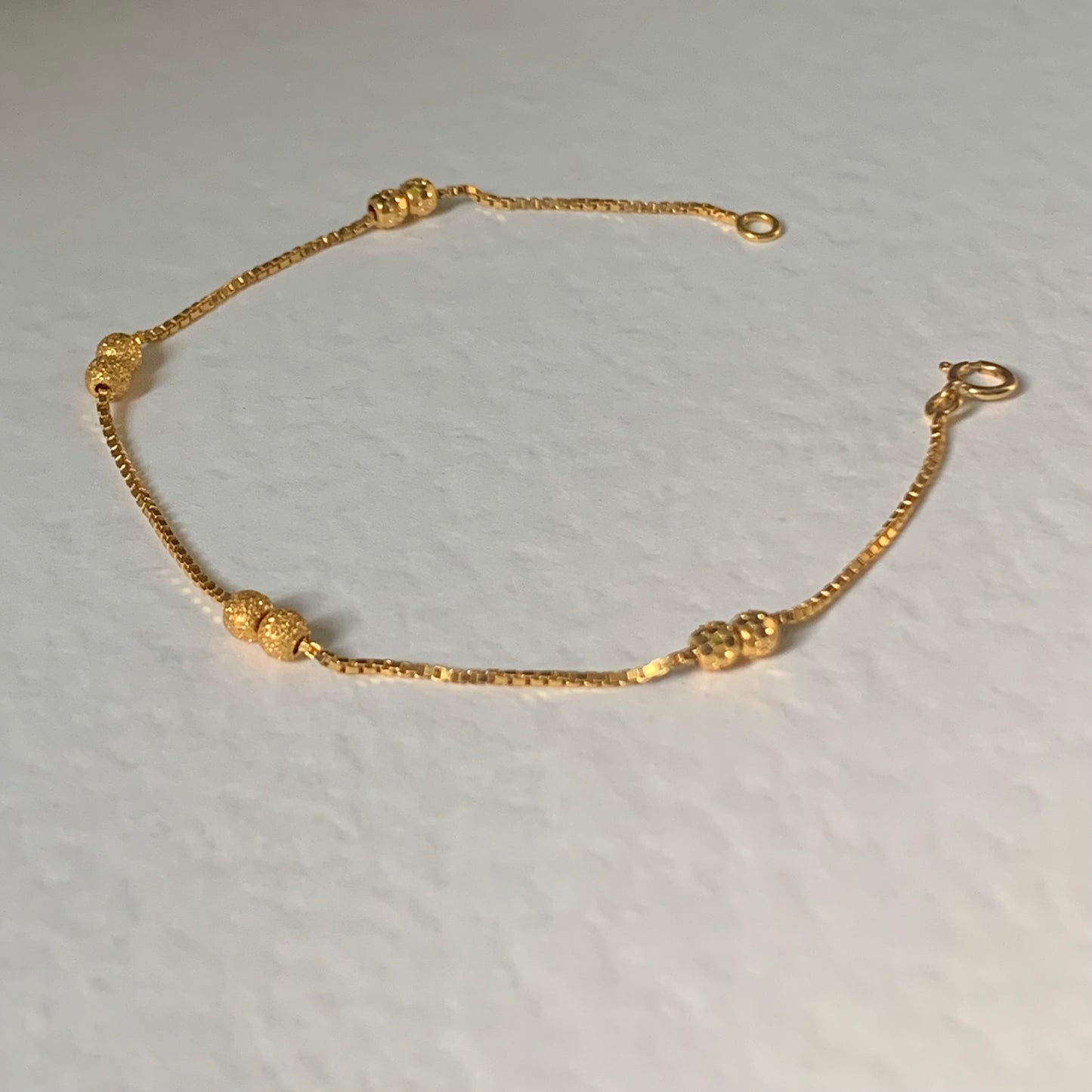 22ct Gold Beaded Bracelet 6.3