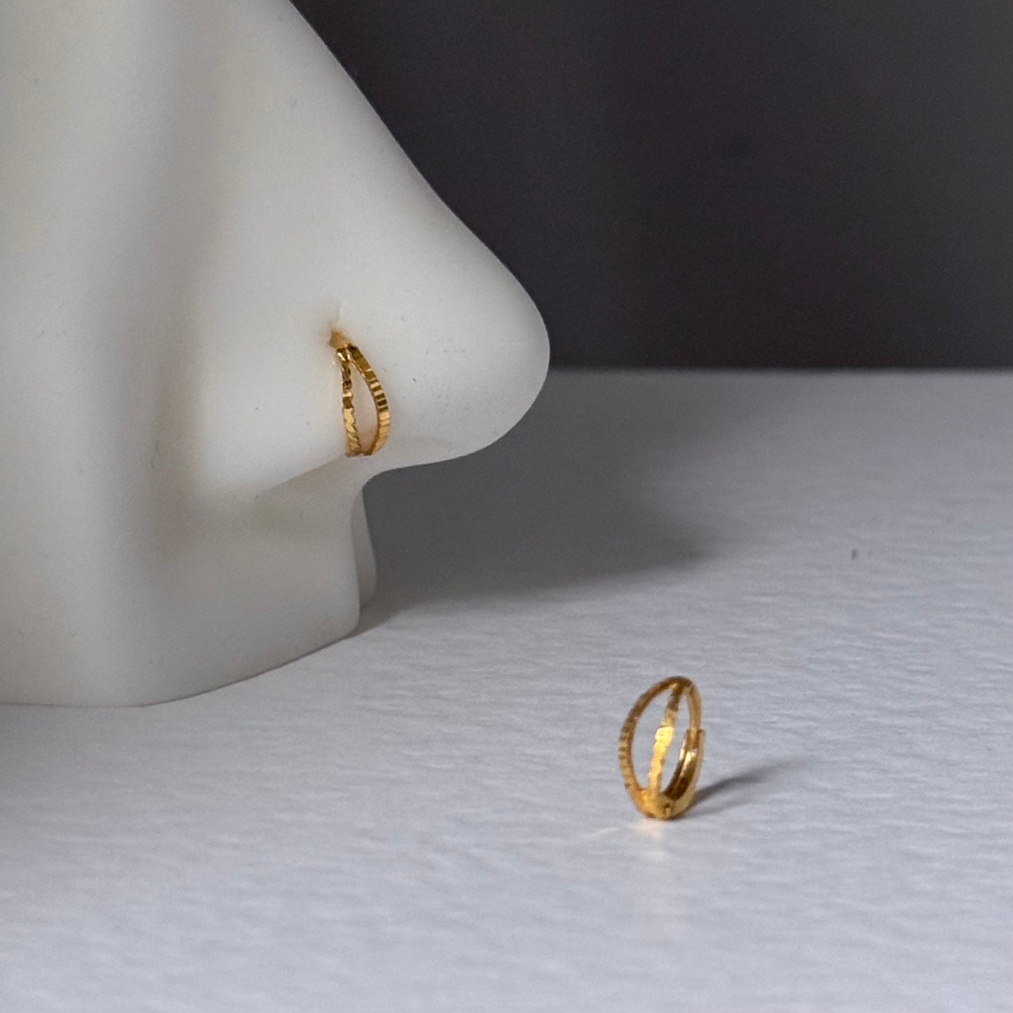 Double nose ring | 7.5mm