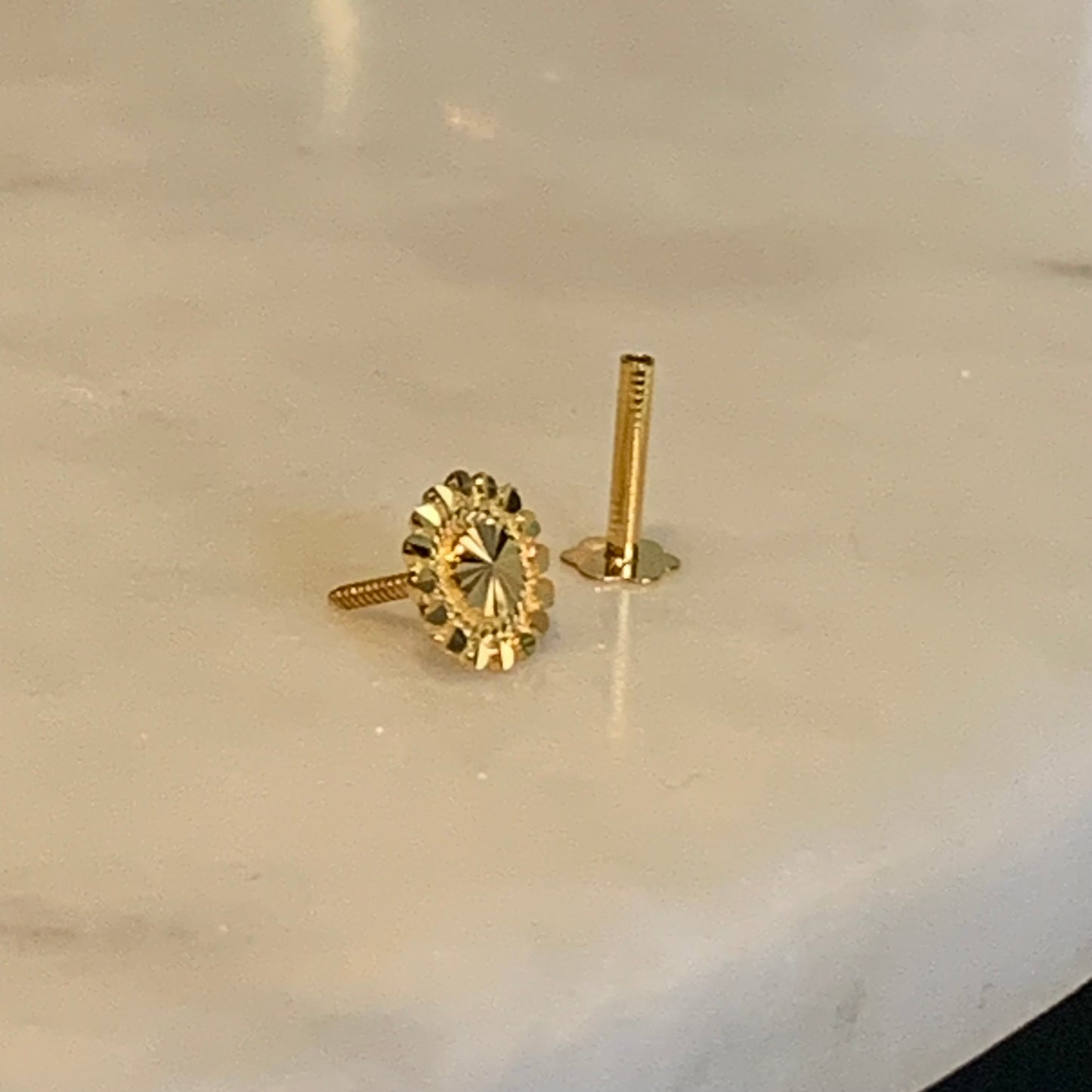 18ct Gold Single Stud | 6mm