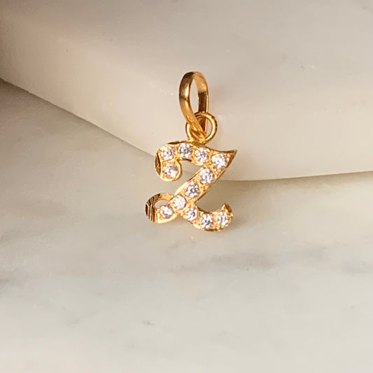 18ct Gold ‘Z’ Pendant
