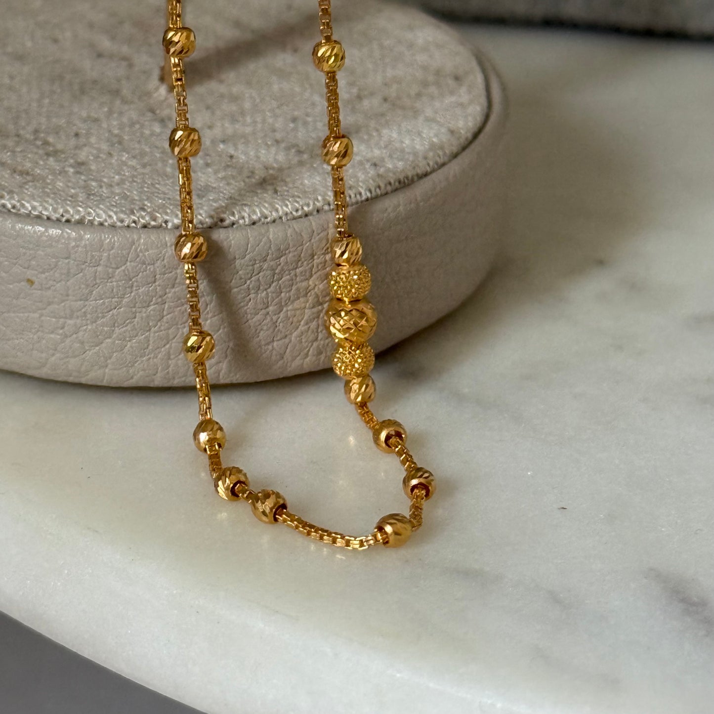 22ct gold anklet