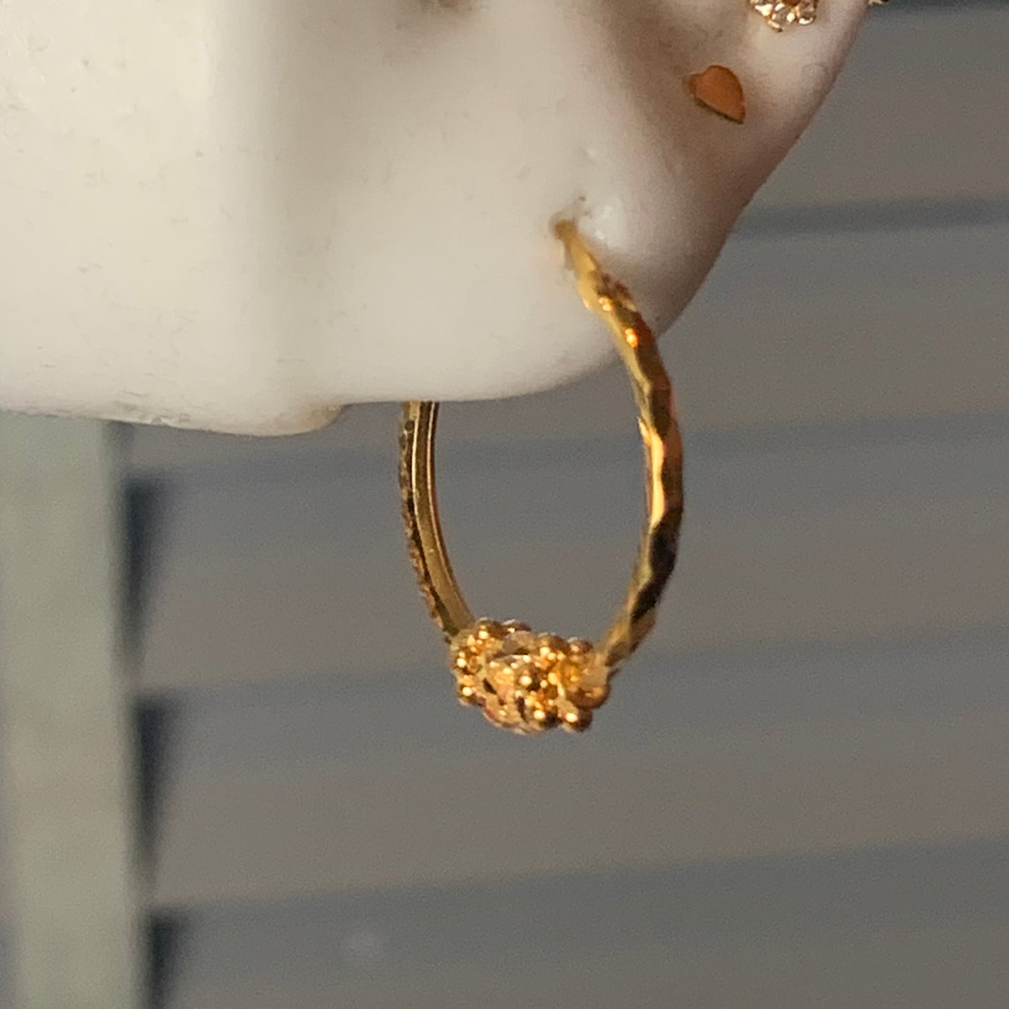 22ct medium hoop pair | 22mm