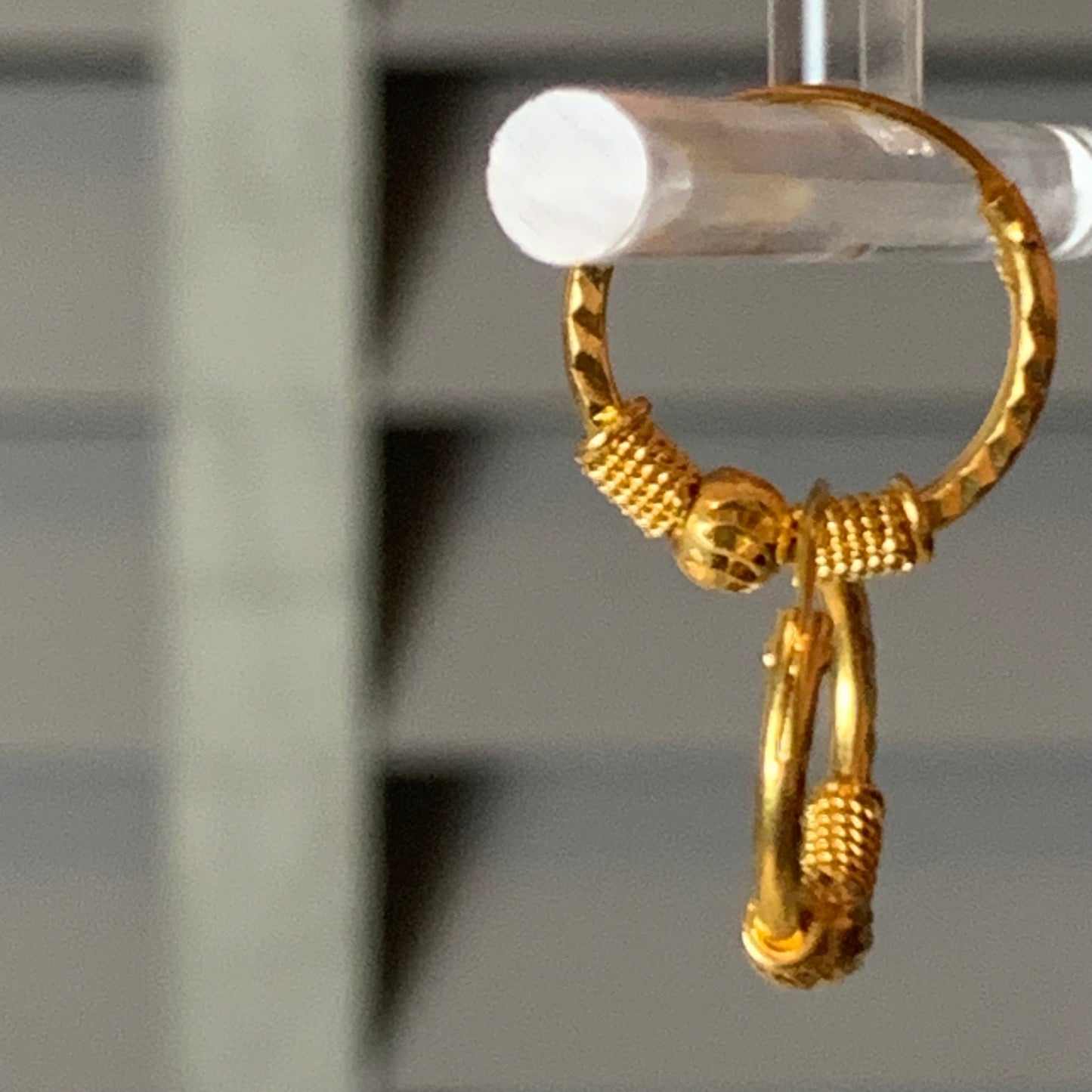 22ct Gold Hoop Pair | 16mm