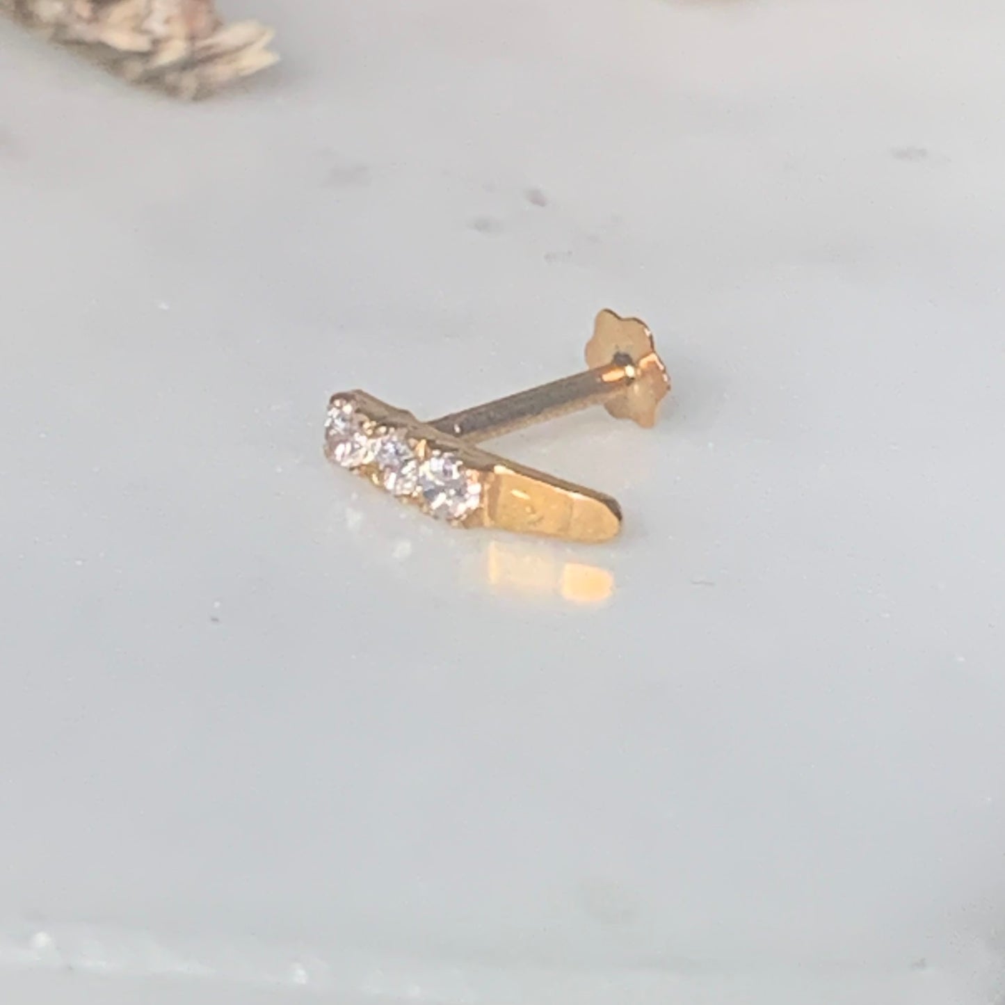 18ct Gold Single Stud | 5mm