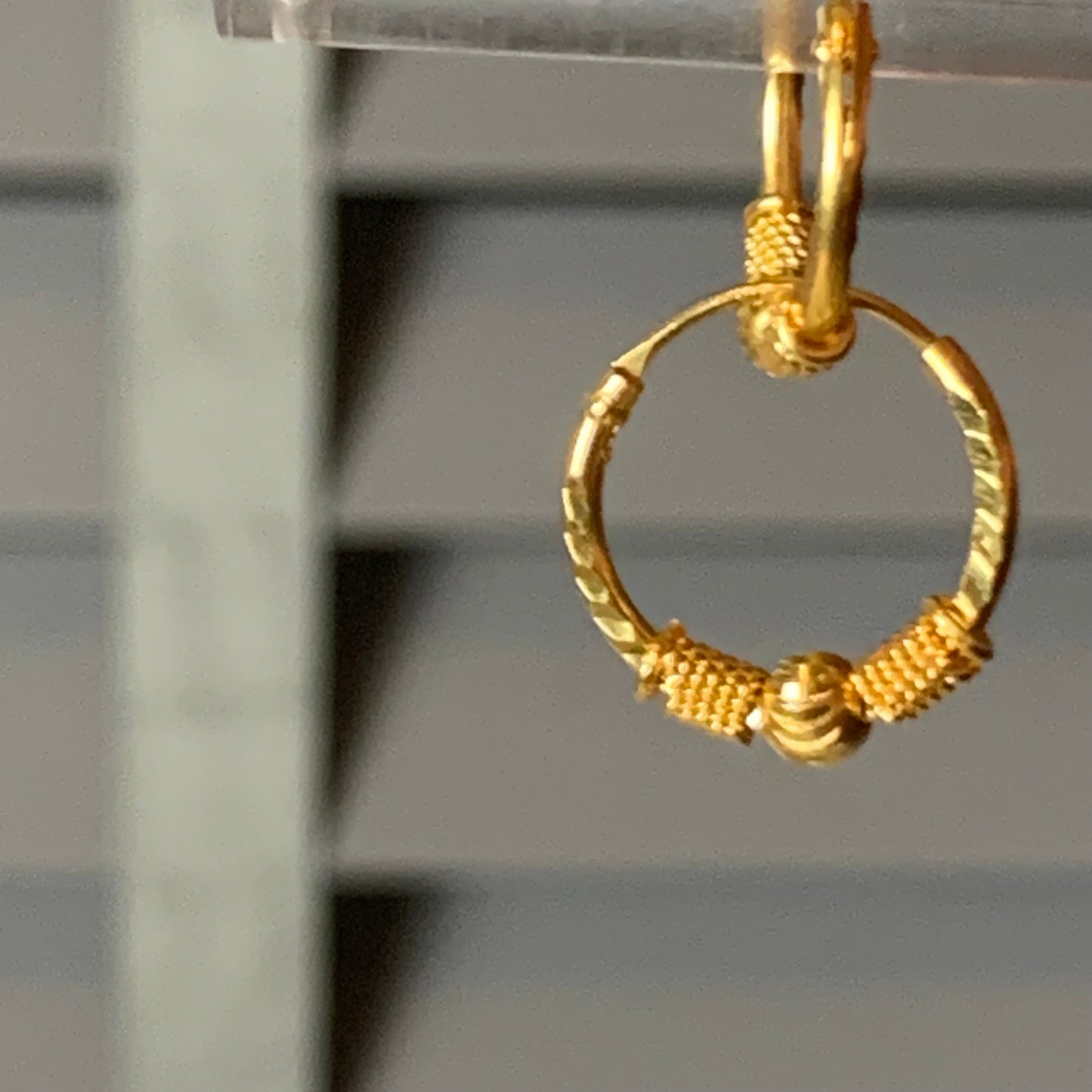 22ct Gold Hoop Pair | 16mm