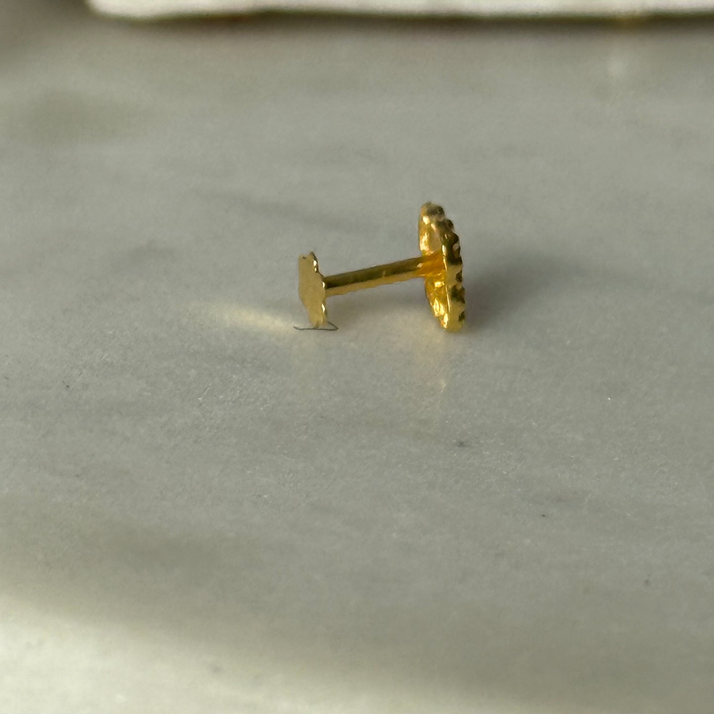 18ct Gold Clover Stud single piece | 5mm