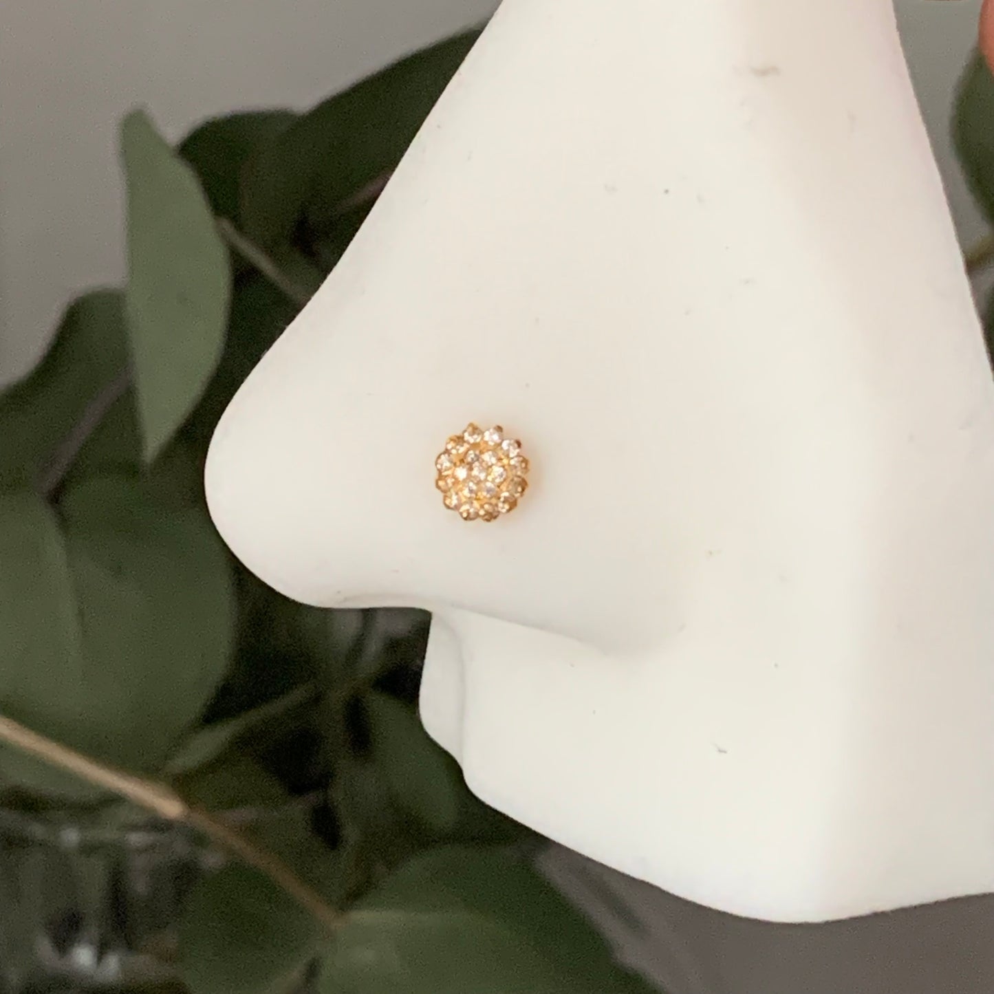 18ct Gold Cluster Stud | 5mm