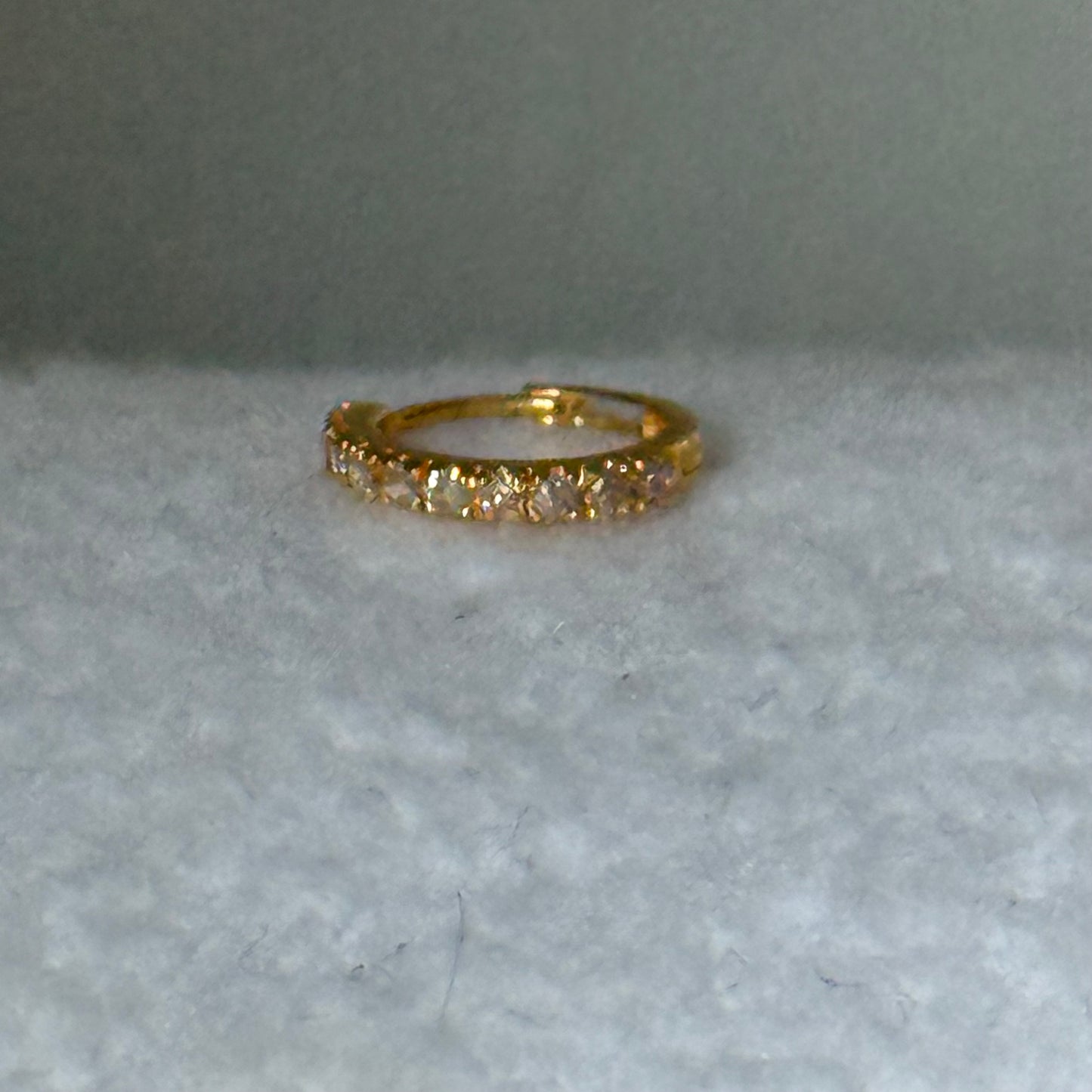 18ct gold single hoop | 8mm