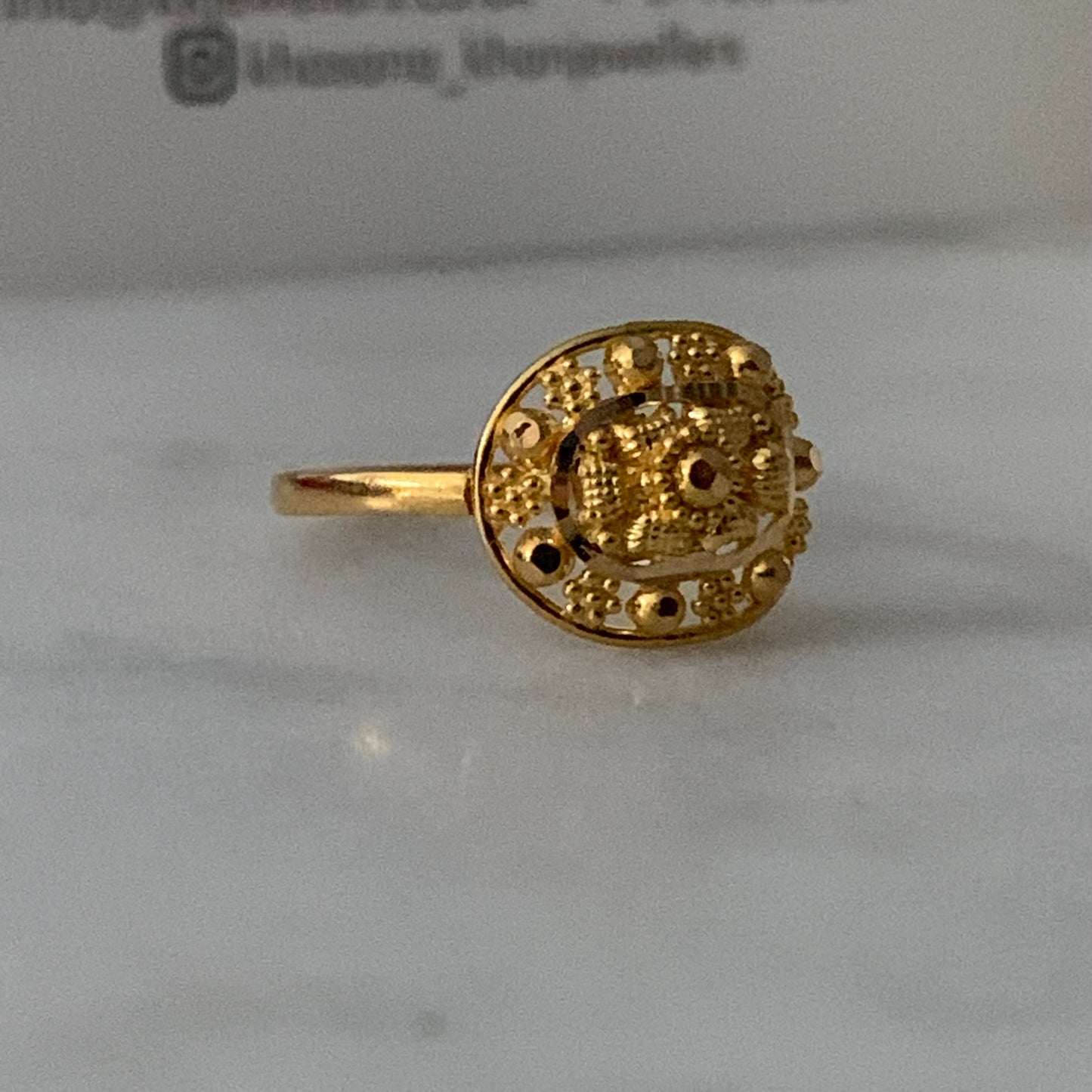 22ct gold ring | J