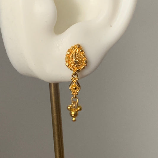 22ct Gold Drop Earrings