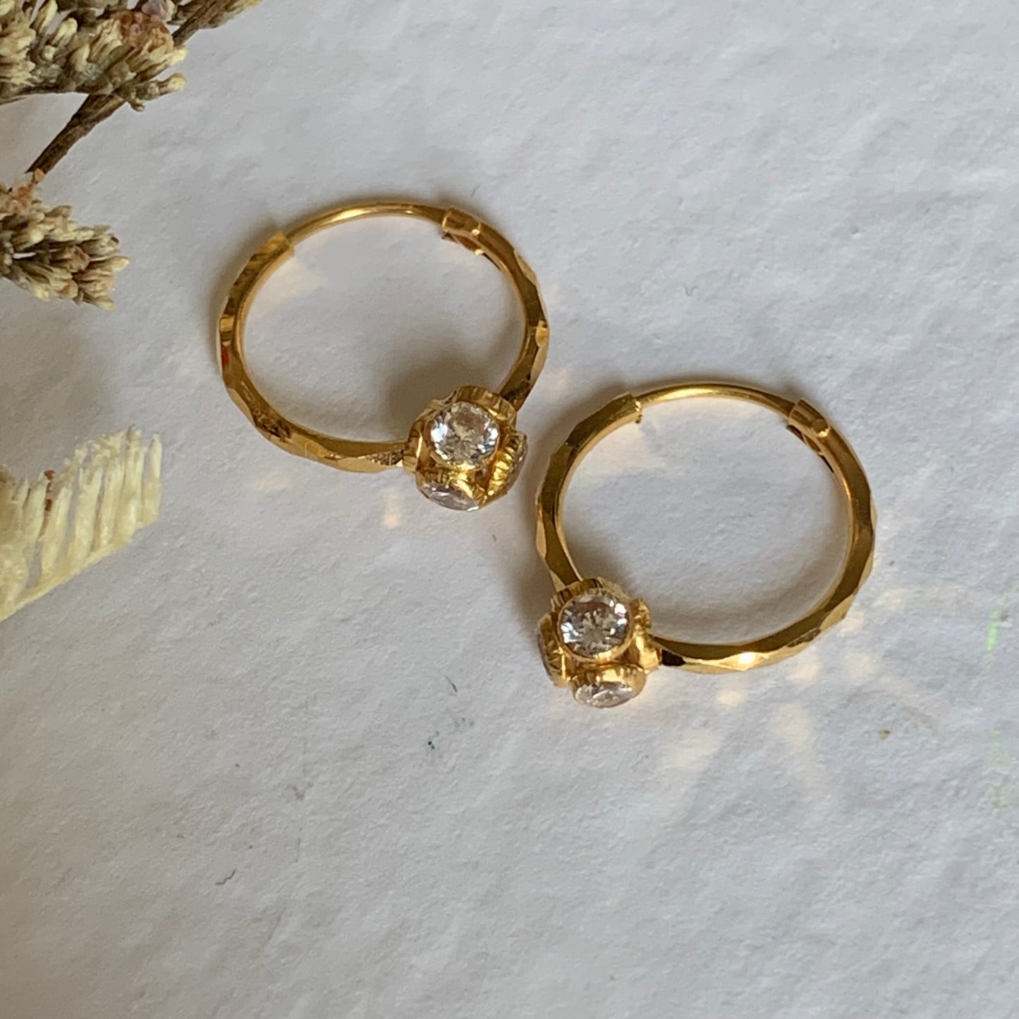 18ct Gold Small Hoop Pair| 12mm