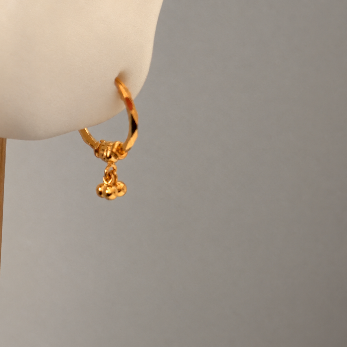 22ct petite hoop pair (12mm)