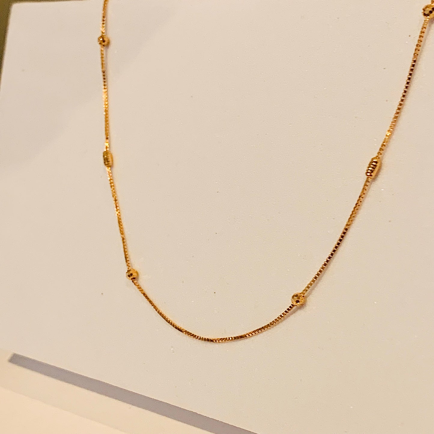 22ct Gold Beaded Chain