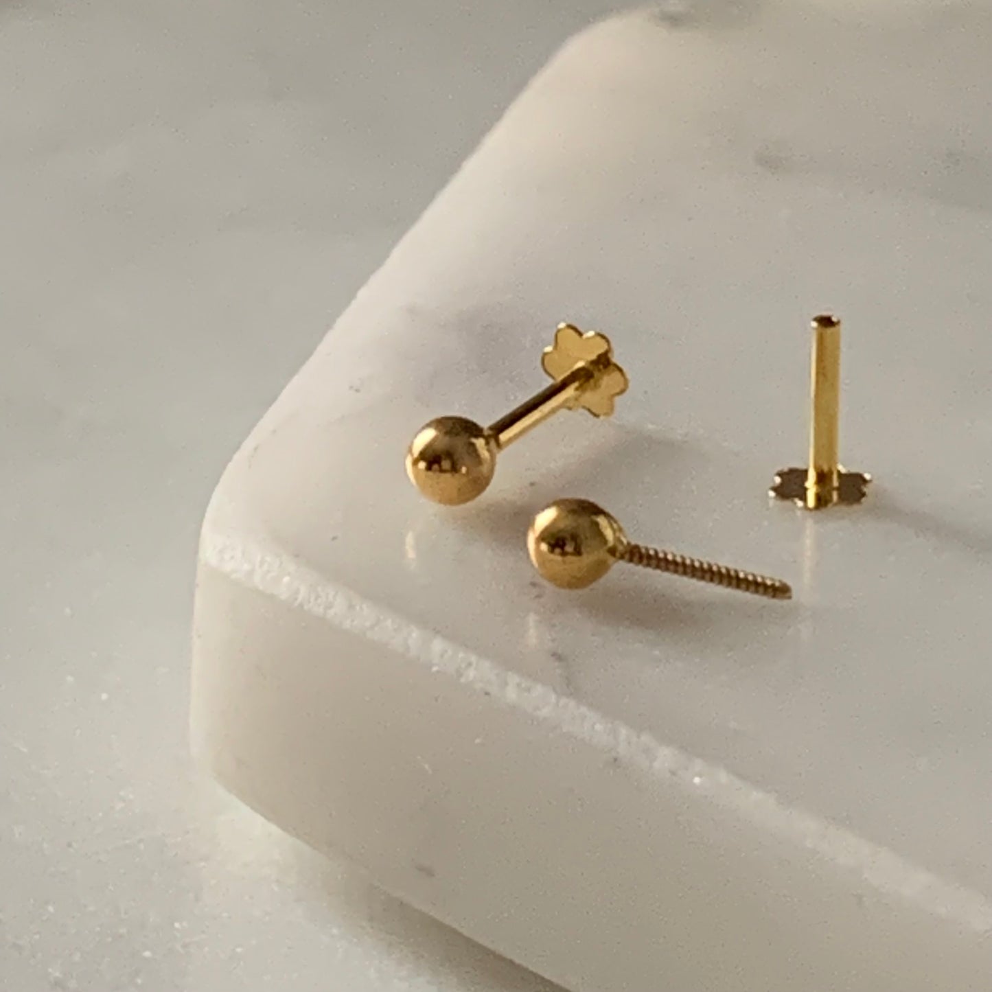 18ct Gold Stud Pair | 3mm