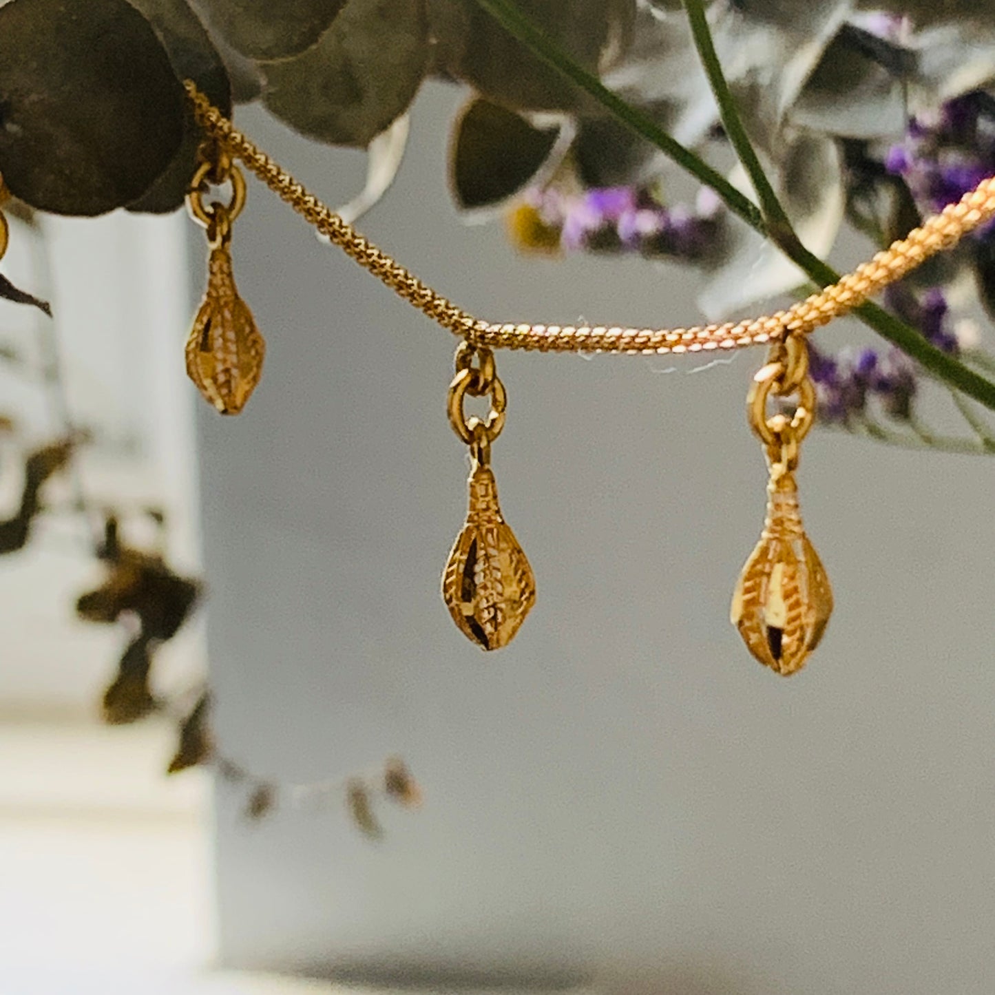 22ct Gold Dangly Bracelet | Large