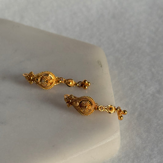 Royal Filigree Earrings | 22ct