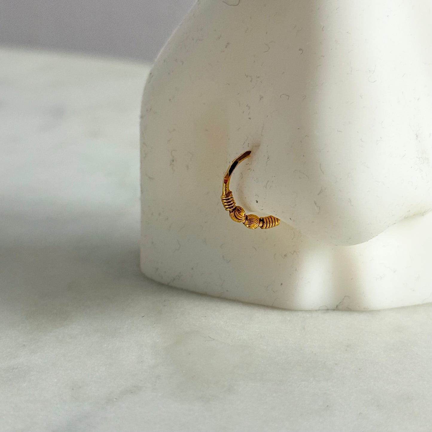 18ct gold 7mm single hoop