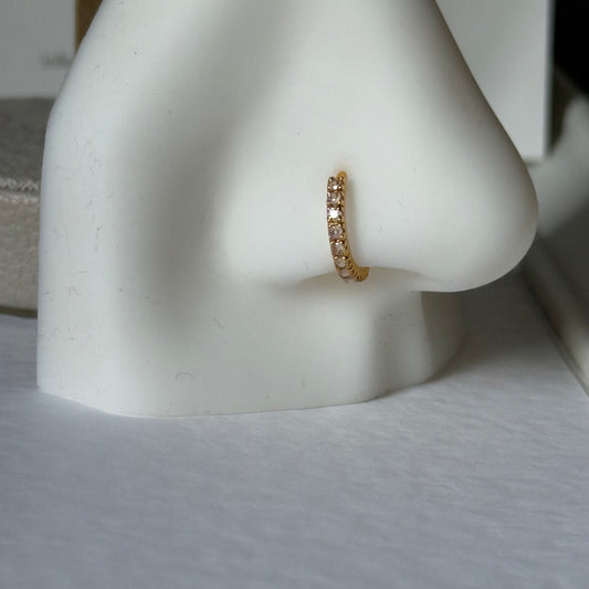 18ct gold single hoop | 8mm