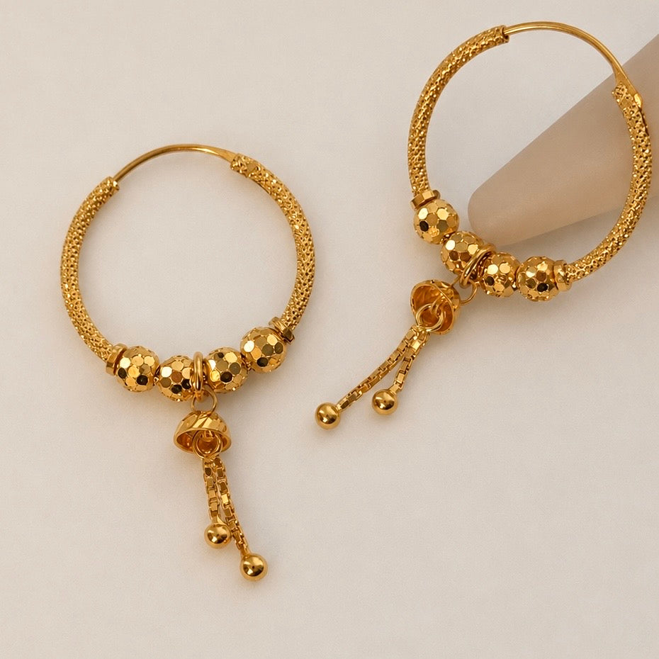 Idlib | 22ct gold Jumka Pair