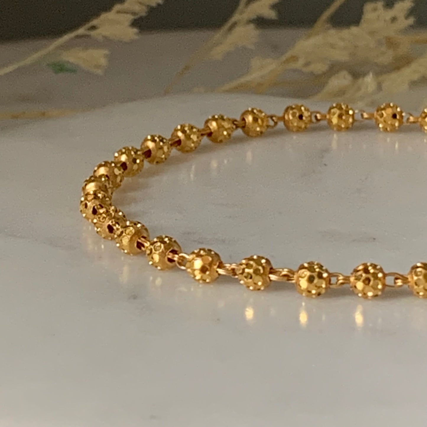 22ct Gold Beaded Bracelet