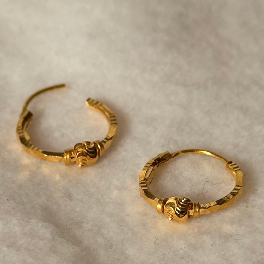 22ct gold hoop | 10mm (small)