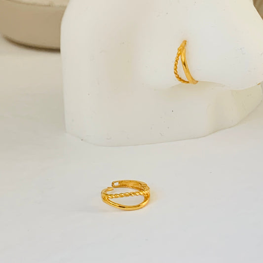18ct Gold Single Hoop | 7mm